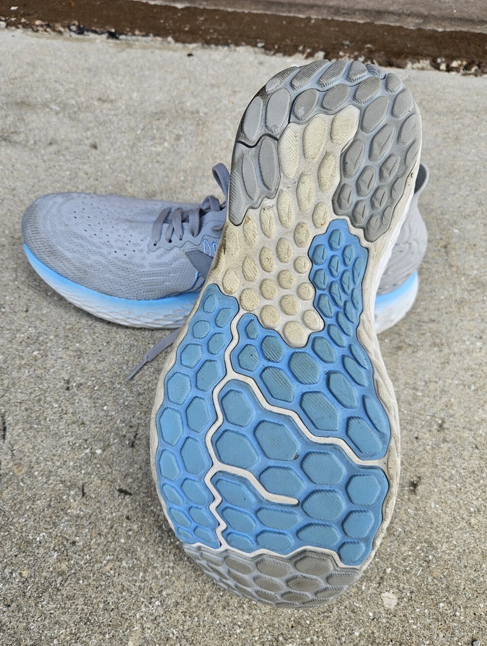 New Balance Fresh FoamX 1080 Women's Running Shoes Light Gray Blue Size 11 US - Picture 5 of 13